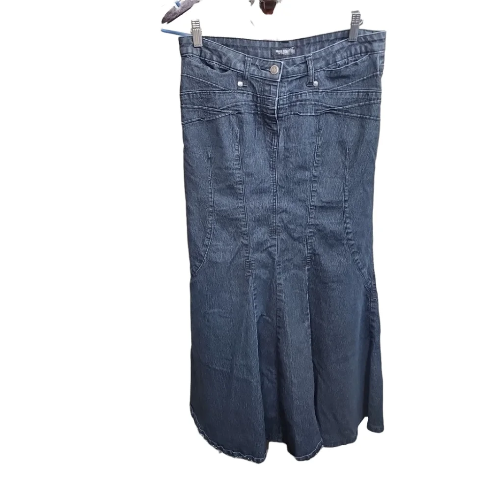 Bisou Bisou Denim Mermaid Skirt. Size 6 - Picture 1 of 6